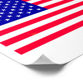 US-amerikanisches Flaggenposter Poster (Ecke)