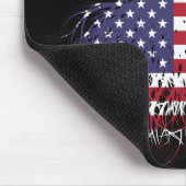 US-amerikanisches kanadisches Tree-Roots-Flag Mousepad (Ecke)