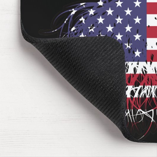 US-amerikanisches kanadisches Tree-Roots-Flag Mousepad (Ecke)