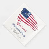 US-amerikanisches Party für das militärische Ruhes Serviette (Ecke)