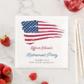 US-amerikanisches Party für das militärische Ruhes Serviette (Beispiel)