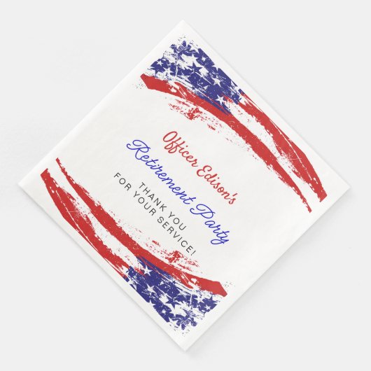 US-amerikanisches Party für das militärische Ruhes Serviette (Ecke)