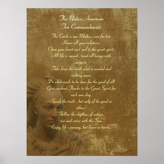 US-amerikanisches Zehn-Gebote-Poster Poster (Vorne)