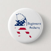 US Archery American Flag Button (Vorderseite)