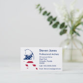 US Archery American Flag Visitenkarte (Stehend Vorderseite)