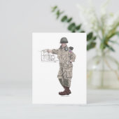 US-Armee 82. Im Flugzeug (WW2) Postkarte (Stehend Vorderseite)