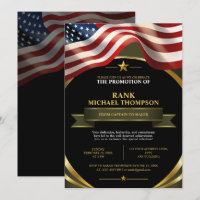 US-Armee-Beförderung | Amerikanische Flagge Gold S