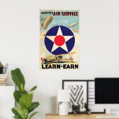 US-Armee Kraft WWI Propaganda Poster Vintage (Heimbüro)