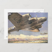 US Army Bomber Postkarte (Vorne/Hinten)