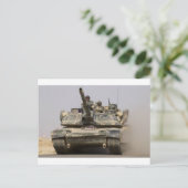 US_Army_M1A1_Abrams_main_fight_tank Postkarte (Stehend Vorderseite)