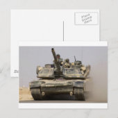 US_Army_M1A1_Abrams_main_fight_tank Postkarte (Vorne/Hinten)