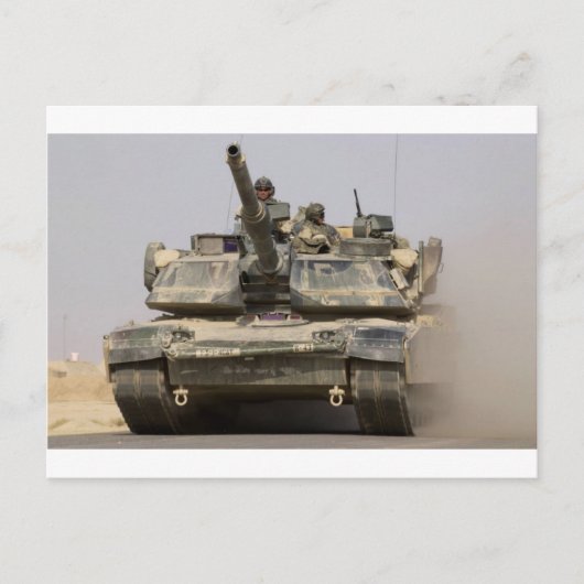 US_Army_M1A1_Abrams_main_fight_tank Postkarte (Vorderseite)