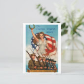 US Army Vintage Postcard Postkarte (Stehend Vorderseite)