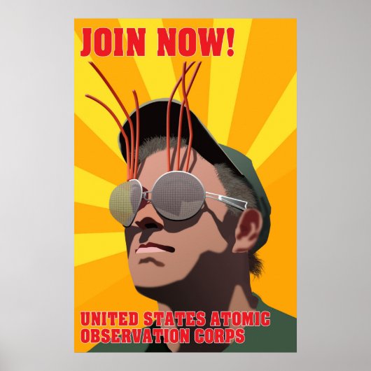 US-Atombeobachtungskorps Poster (Vorne)
