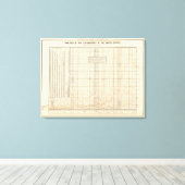 US-Ausgabenanalyse Leinwanddruck (Insitu (Holzboden))