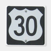 US-Autobahn 30 Unterschrift Magnet (Vorne)