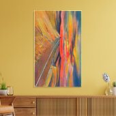 US-Autobahn 80 über die amerikanische SaharaStaat Leinwanddruck (Insitu (Wohnzimmer))