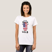 US B Funny United Staaten Pub T-Shirt (Vorne ganz)