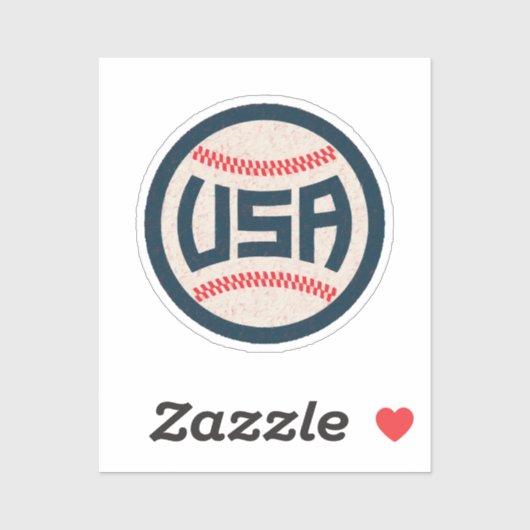 US-Baseballnationalmannschaft Aufkleber (Blatt)