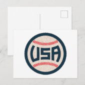US-Baseballnationalmannschaft Feiertagspostkarte (Vorne/Hinten)