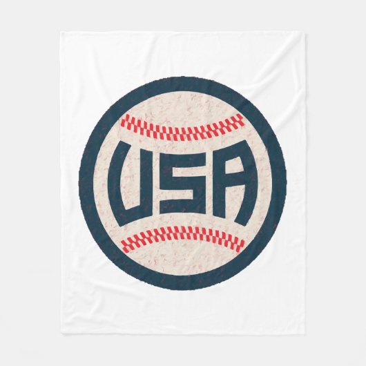 US-Baseballnationalmannschaft Fleecedecke (Vorderseite)
