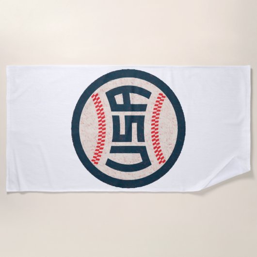 US-Baseballnationalmannschaft Strandtuch (Vorderseite)