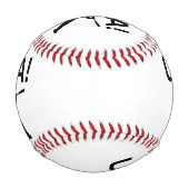 US-Baseballspieler mit Punkt als Kugel Baseball (Rückseite)