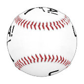 US-Baseballspieler mit Punkt als Kugel Baseball (Vorderseite)