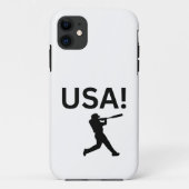 US-Baseballspieler mit Punkt als Kugel Case-Mate iPhone Hülle (Rückseite)