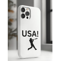 US-Baseballspieler mit Punkt als Kugel