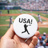 US-Baseballspieler mit Punkt als Kugel Flaschenöffner