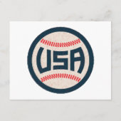 US-Baseballteam Begleitkarte (Rückseite)