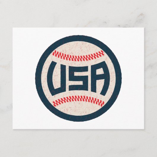 US-Baseballteam Begleitkarte (Vorderseite)