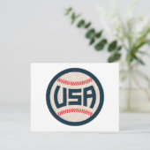US-Baseballteam Begleitkarte (Stehend Vorderseite)