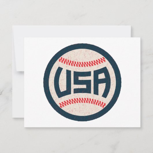 US-Baseballteam Feiertagskarte (Vorderseite)
