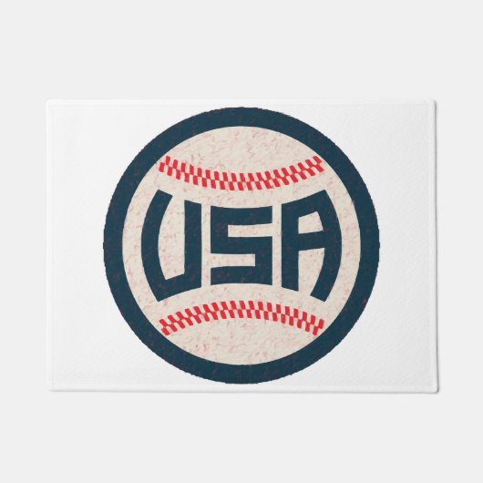 US-Baseballteam Fußmatte (Vorderseite)