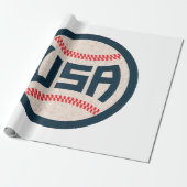 US-Baseballteam Geschenkpapier (Ungerollt)