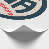 US-Baseballteam Geschenkpapier (Ecke)