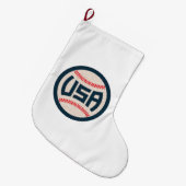 US-Baseballteam Großer Weihnachtsstrumpf (Vorderansicht (hängend))