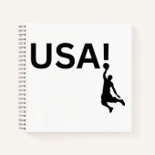 US Basketballspieler Notizblock (Vorderseite)