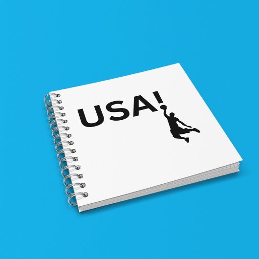 US Basketballspieler Notizblock