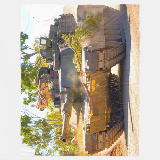 US-BATTANK - M1 ABRAMS FLEECEDECKE (Vorderseite)