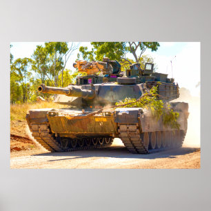 US-BATTANK - M1 ABRAMS POSTER