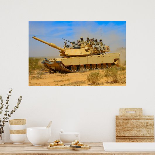US-BATTANK - M1 ABRAMS POSTER (Küche)