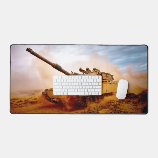 US-BATTANK - M1 ABRAMS SCHREIBTISCHUNTERLAGE (Tastatur & Maus)