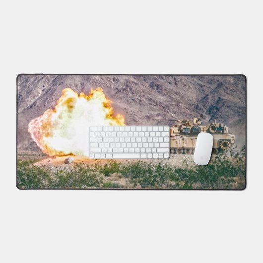 US-BATTANK - M1 ABRAMS SCHREIBTISCHUNTERLAGE (Tastatur & Maus)
