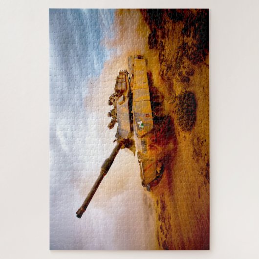 US-BATTLE TANK - M1 ABRAMS (20 x 30 Zoll) Puzzle (Vertikal)