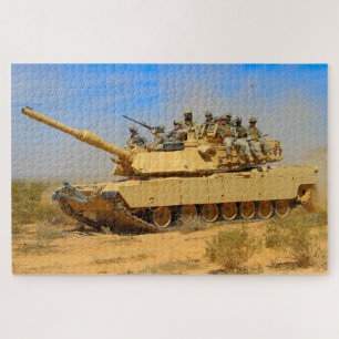 US-BATTLE TANK - M1 ABRAMS (20 x 30 Zoll) Puzzle