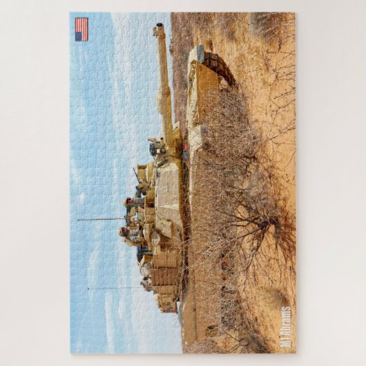 US-BATTLE TANK - M1 ABRAMS (20 x 30 Zoll) Puzzle (Vertikal)
