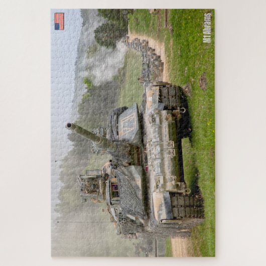 US-BATTLE TANK - M1 ABRAMS (20 x 30 Zoll) Puzzle (Vertikal)